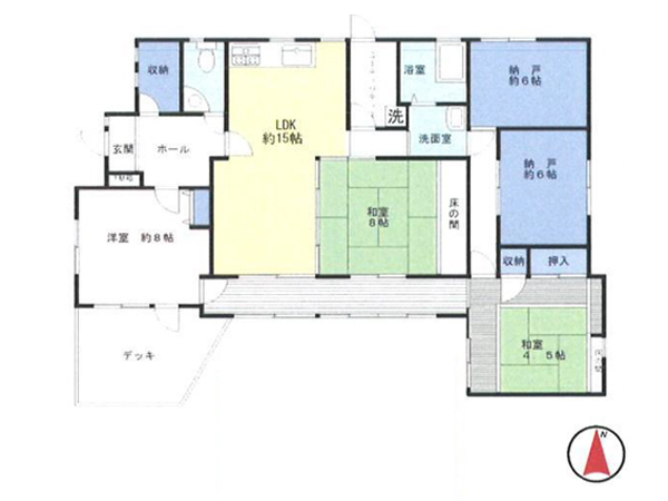 趣深い平屋に住まうの図面