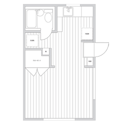 胸がキュンするミニマムルーム図面