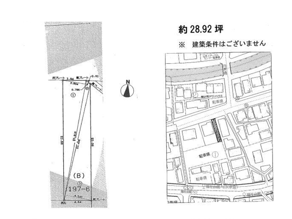 細長宅地をどうする?店舗?小屋?住む?の図面