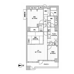 すぐ住める!街の真ん中のリノベマンションの図面