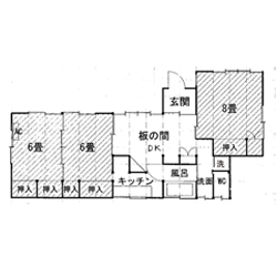 古民家平屋を自分色に染めよう!図面