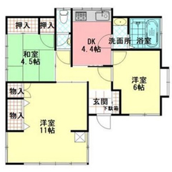 段々畑つき平屋で農耕に目覚める図面