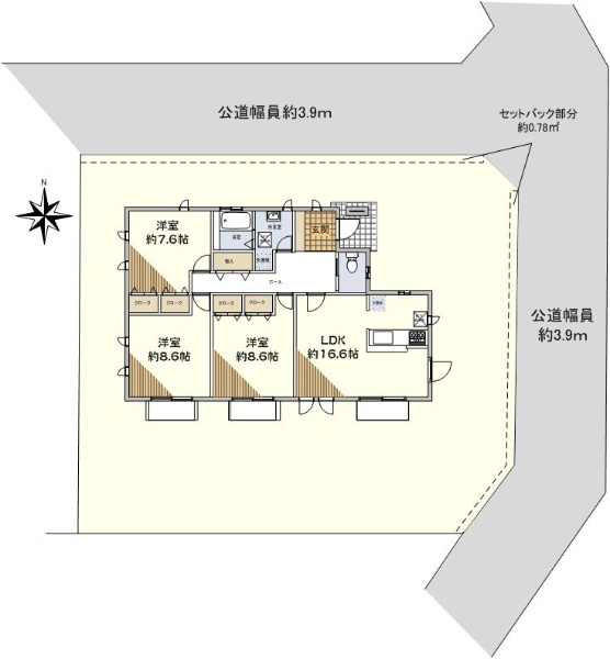憧れの平屋!お庭!緑を感じる暮らしの図面