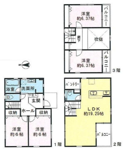 看板効果バツグン!線路沿いのNEWハウスの図面