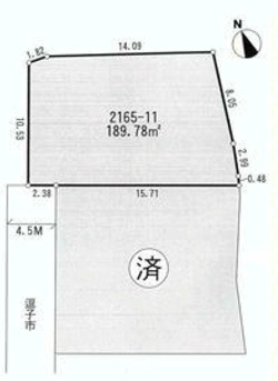 逗子開成裏の静かな住宅街