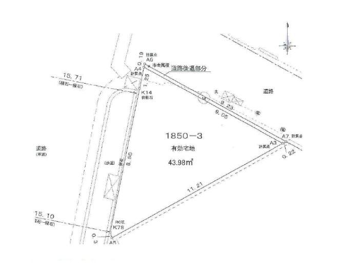 三角の図面