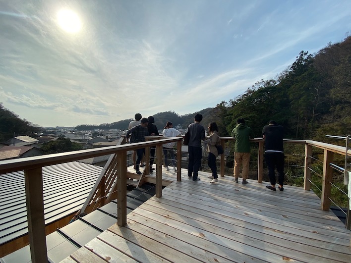 すでに入居しているN邸（A区画のお隣さま）の屋上から撮影！A区画の眺望もイメージできます。ナイスビュー！
