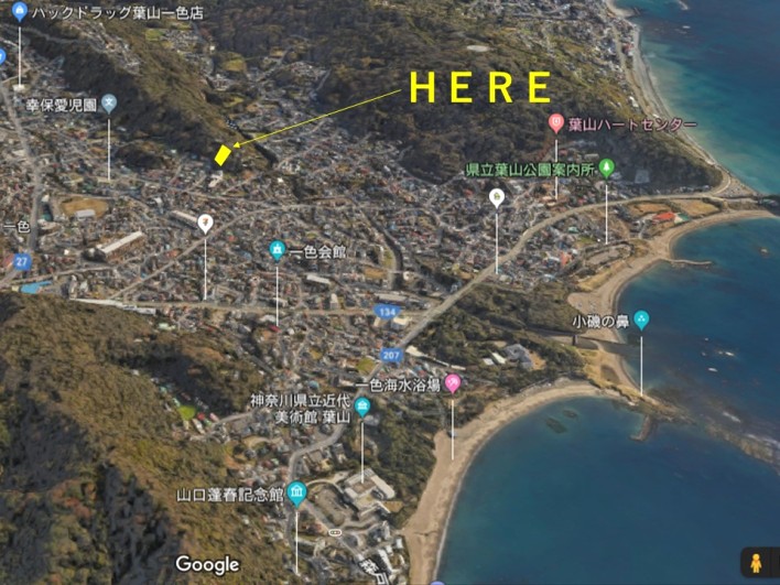 海山のある風景、これぞ葉山というべきグランドリゾート。