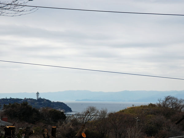江ノ島と海眺望
