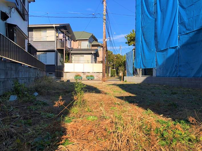 ローアングルでも青い空が見えます。