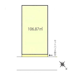ボンジュールの向かいの小径を図面