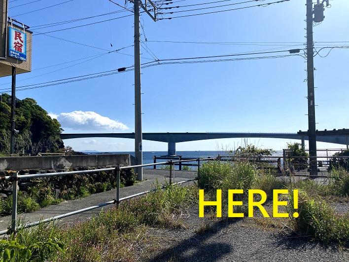 見て！この景色！ビーチ目の前のビュー。