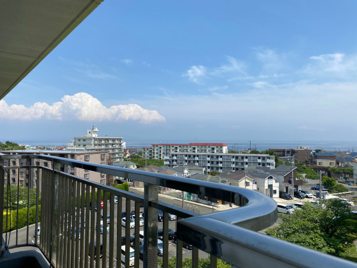 最上階だもん！海がめっちゃきれいに見えます！