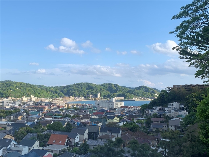 逗子海岸を見渡すパノラマビュー