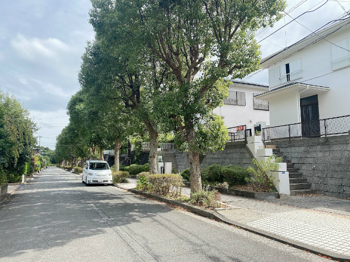 キラキラしている。道路の広さが安心感あるー（鎌倉逗子は道が狭い物件が多いから）！