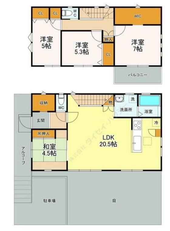 鎌倉稲村ガ崎戸建間取り図