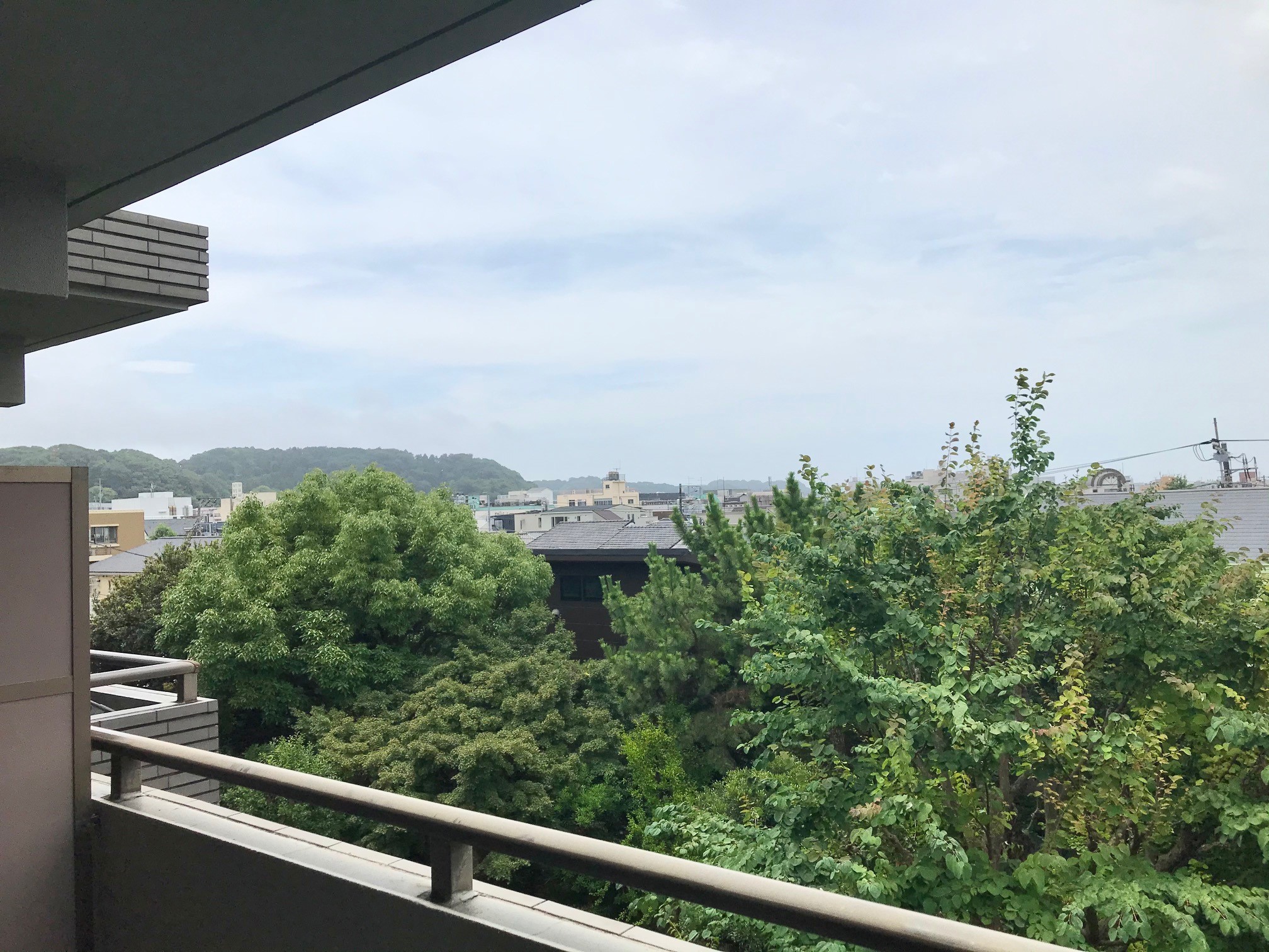 リビングダイニングからの眺望。
