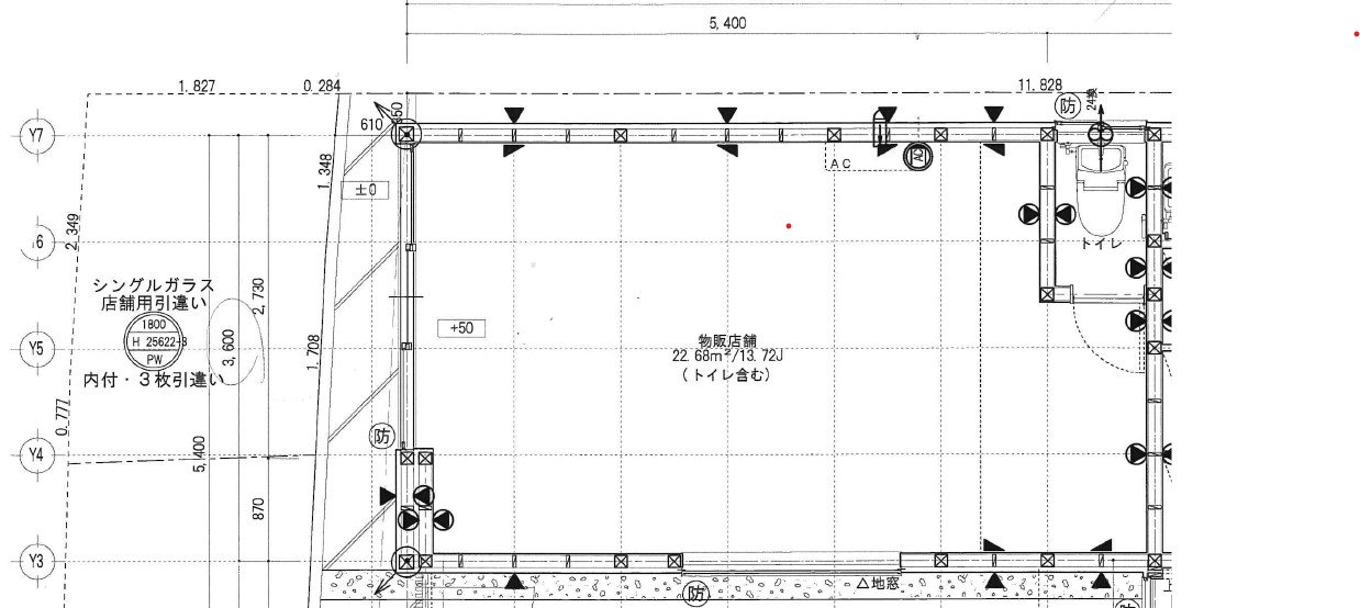 間取り図内藤家店舗1階