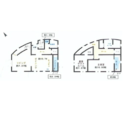 富士山の見える屋上庭園図面