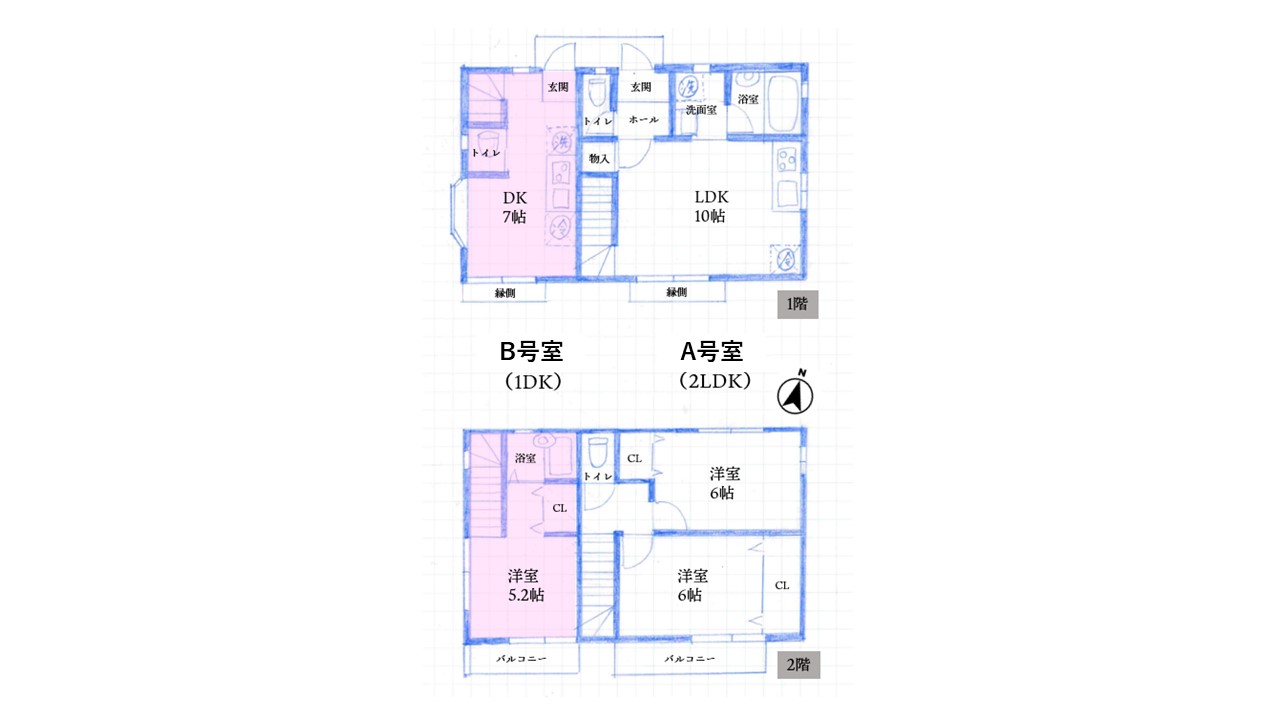 雪ノ下4丁目戸建間取り図