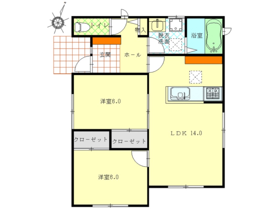 新倉KAZU貸家C間取り図