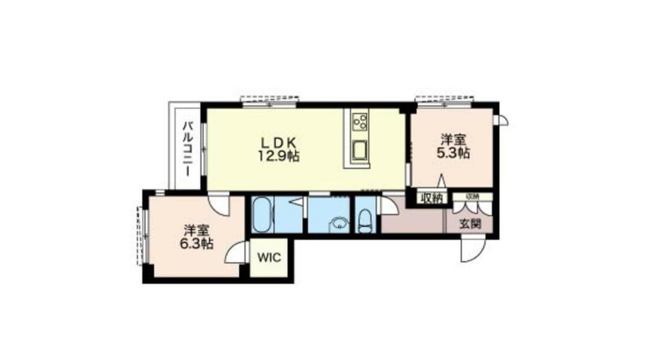 マーレエルビータ201間取り図