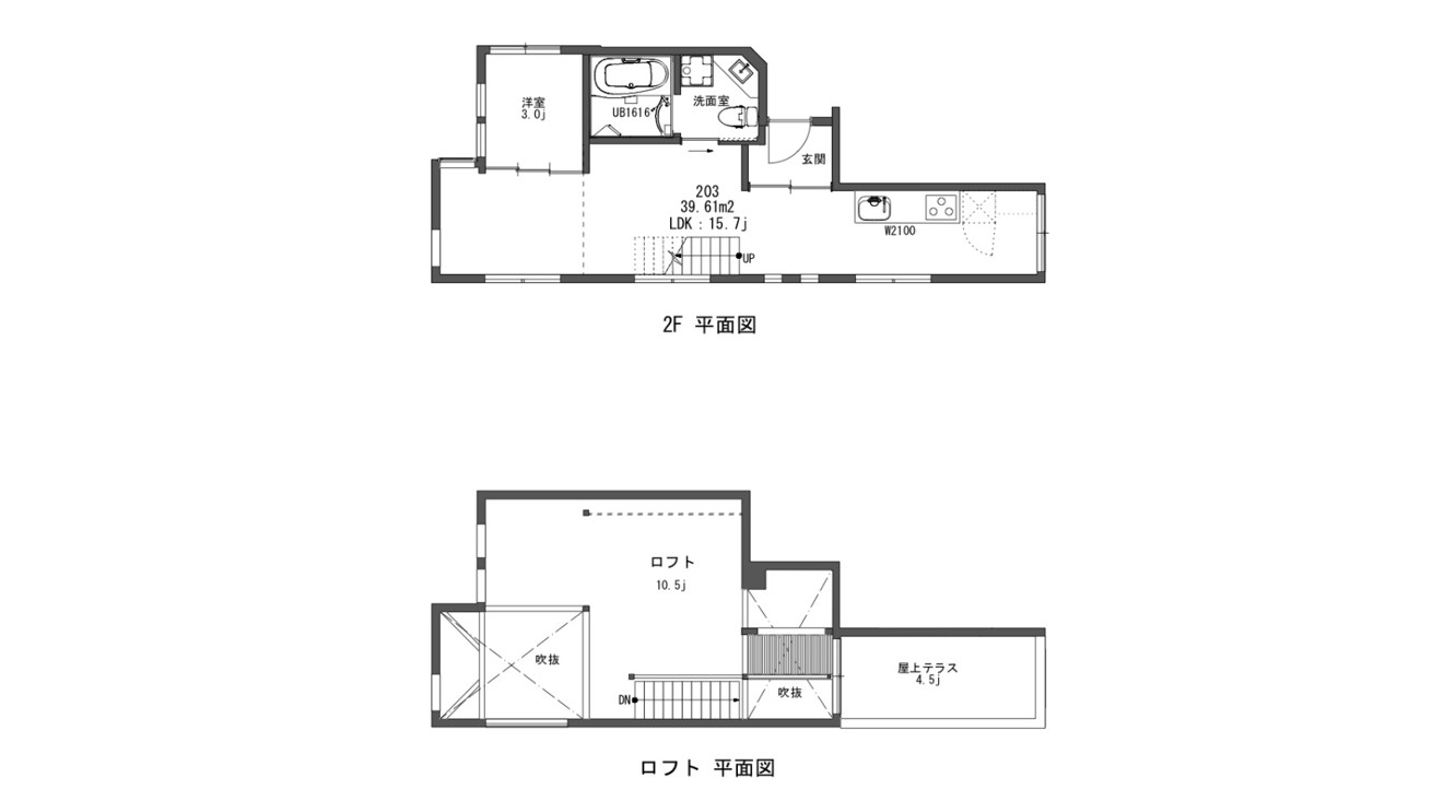 Montagne e uccelli HAYAMA_203間取り図