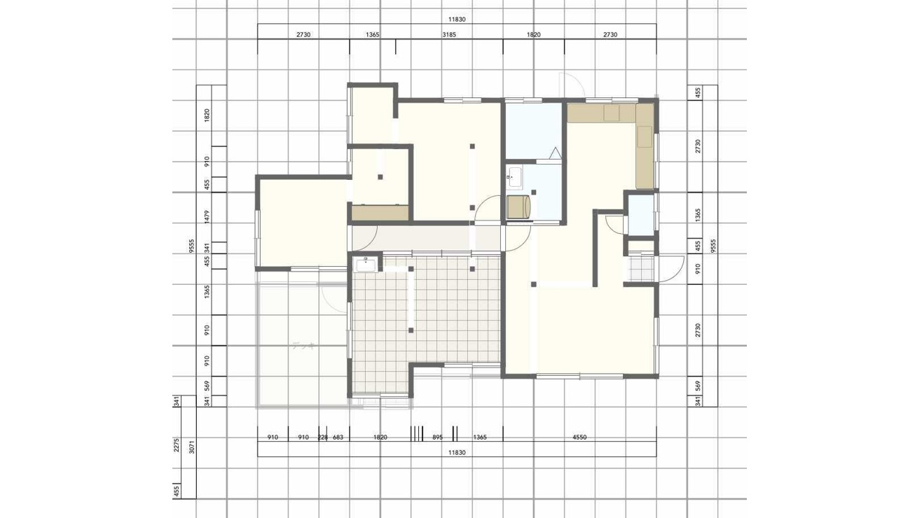 坂本町平屋間取り図