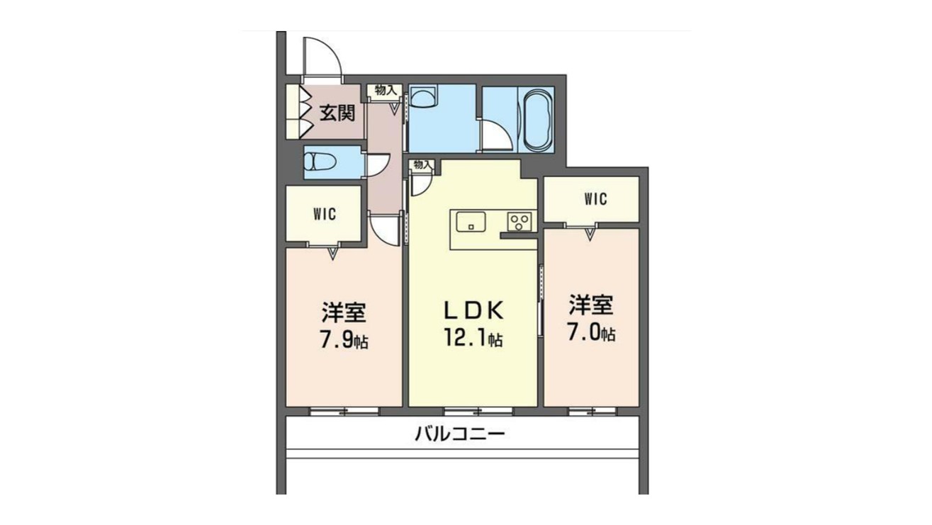 間取り図アビティ雪ノ下203