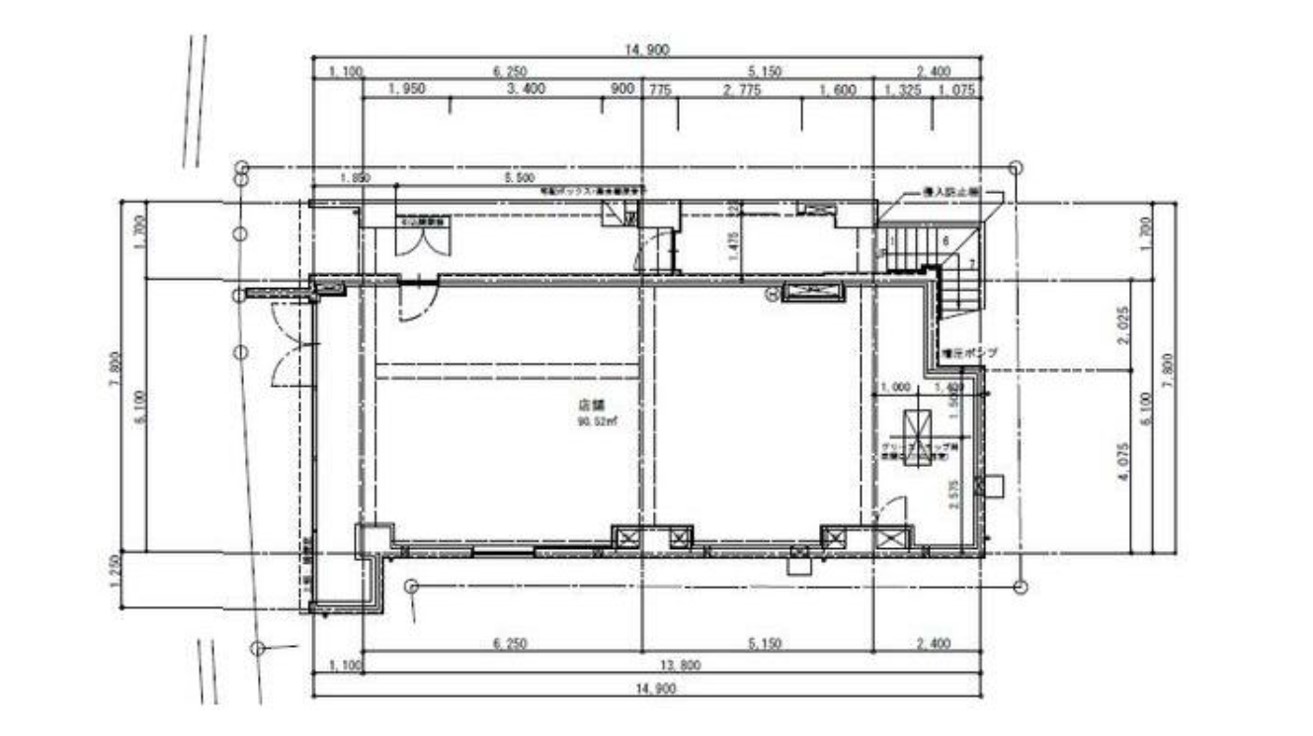 間取り図ナビカマクラ1階店舗