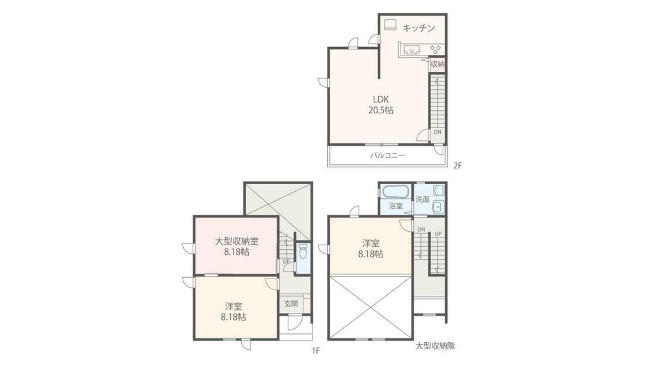 堀内テラスハウス間取り図