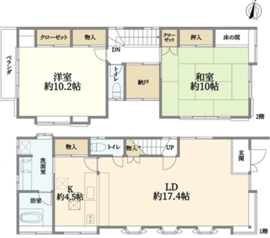 大磯戸建柿崎邸間取り図