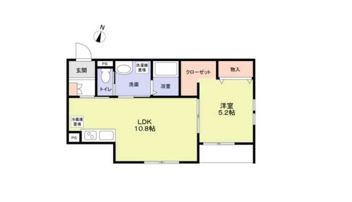 2人でも住める広さの1LDK