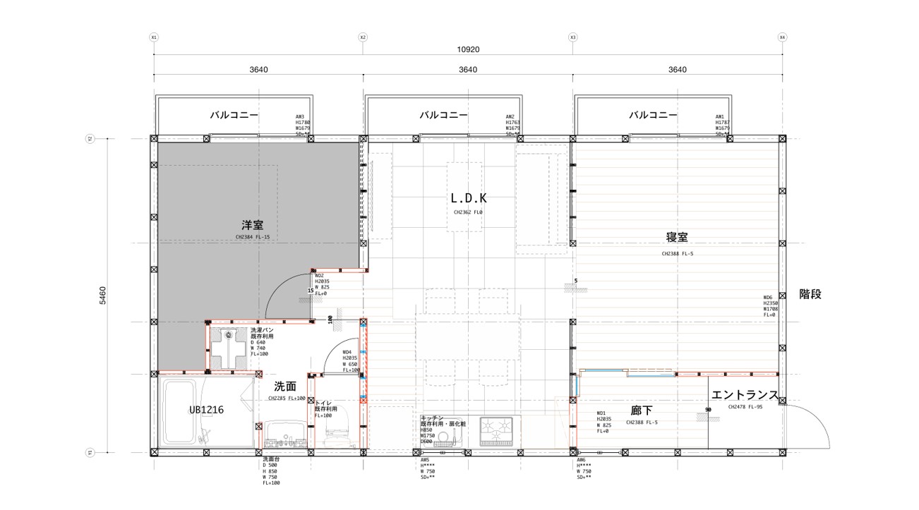 間取り図茅ヶ崎中海岸アパート2階