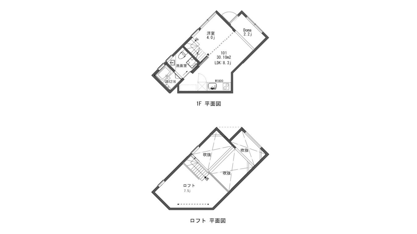 間取り図 長柄アパート