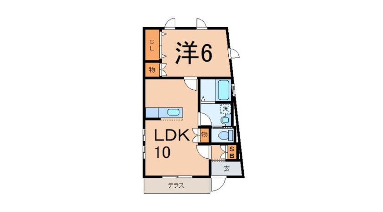 間取り図 長谷2丁目戸建1階
