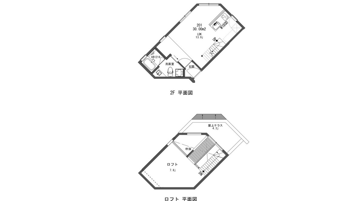 長柄アパート間取り図