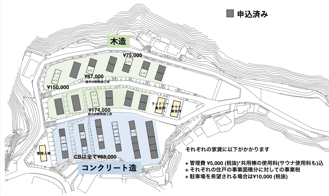 月見台 申込状況図面