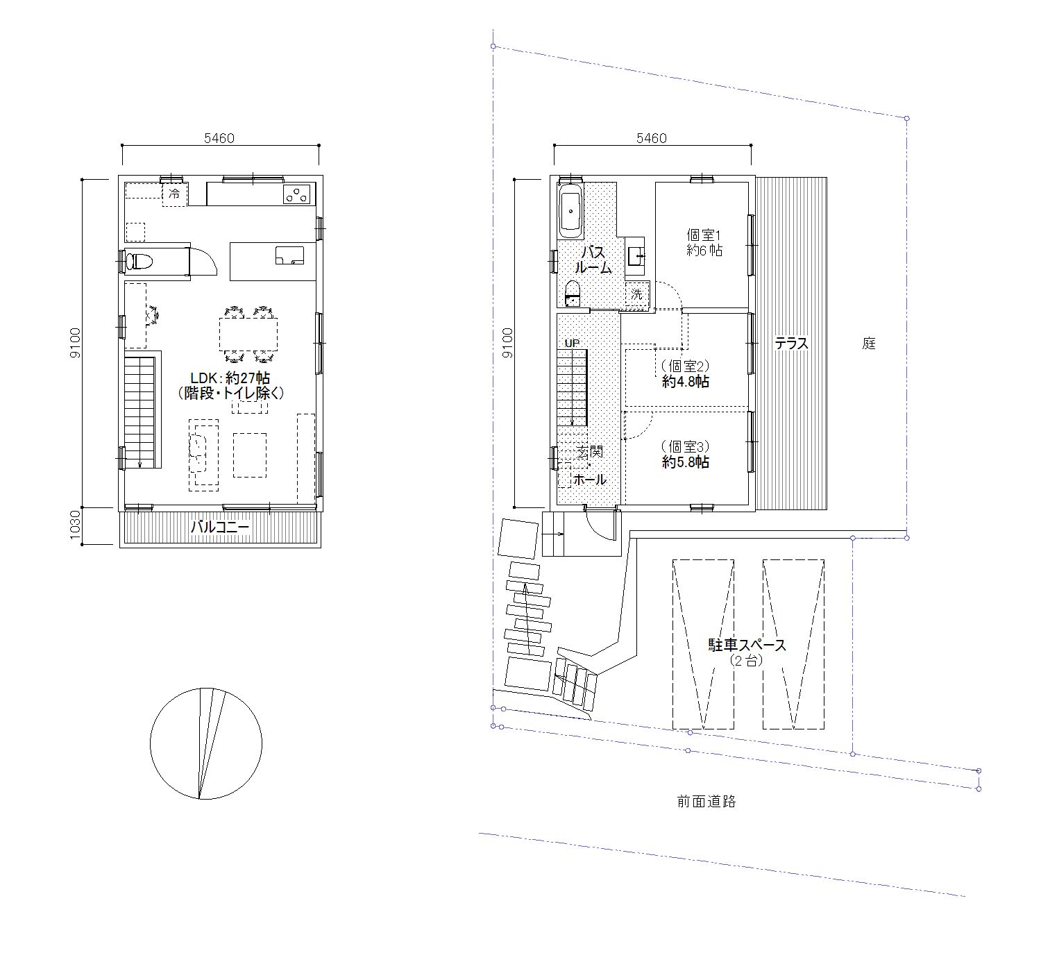 ENJOYWORKSが建てた家。その名も TheSkeletonHouse!の図面