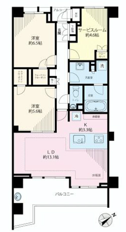 「鎌倉にも便利な新築マンションが増えました」間取図