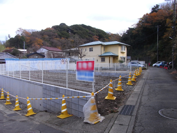 手前と奥の区画です